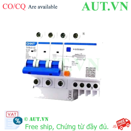 Ảnh của Át chống dòng rò CHINT NXBLE-32 3P+N C10 30mA 6kA 