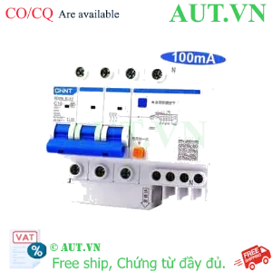 Ảnh của Át chống dòng rò CHINT NXBLE-32 3P+N C10 100mA 6kA 