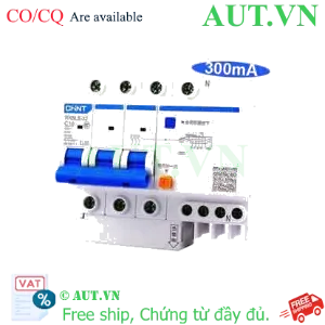 Ảnh của Át chống dòng rò CHINT NXBLE-32 3P+N C10 300mA 6kA 