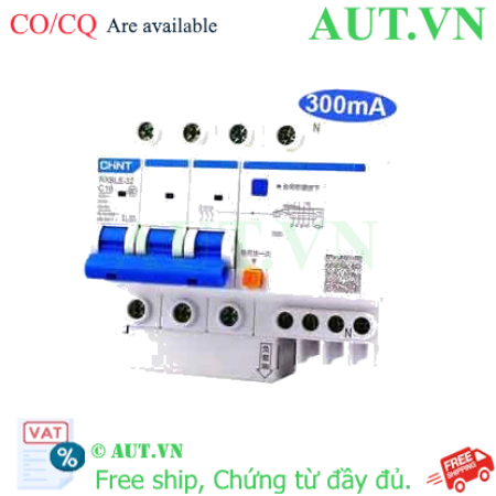 Ảnh của Át chống dòng rò CHINT NXBLE-32 3P+N C16 300mA 6kA 