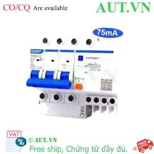 Ảnh của Át chống dòng rò CHINT NXBLE-32 3P+N C16 75mA 6kA 