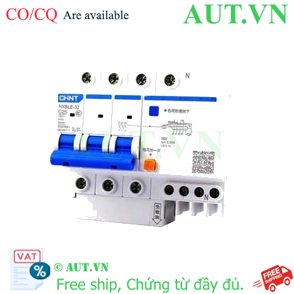 Ảnh của Át chống dòng rò CHINT NXBLE-32 3P+N C25 30mA 6kA 