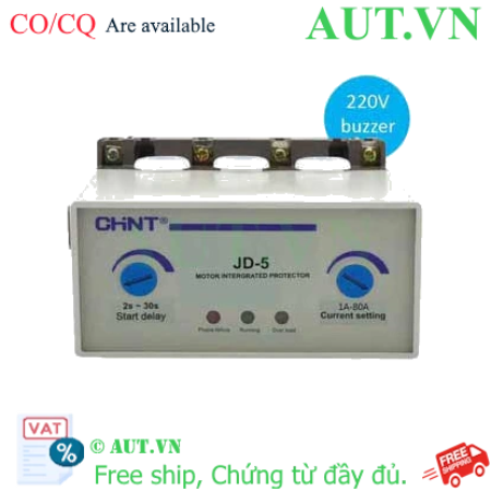 Ảnh của Rơ le bảo vệ motor CHINT JD-5 1A-80A AC220V(with buzzer) 