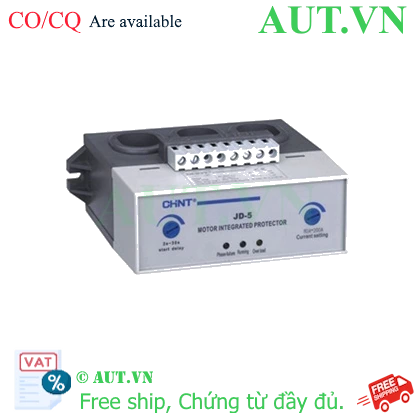 Ảnh của Rơ le bảo vệ motor CHINT JD-5 1A-80A AC380V(with buzzer) 