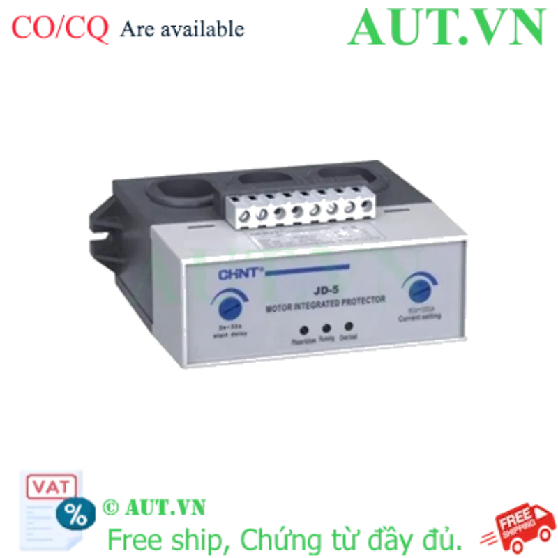 Ảnh của Rơ le bảo vệ motor CHINT JD-5 1A-80A AC380V(with buzzer) 