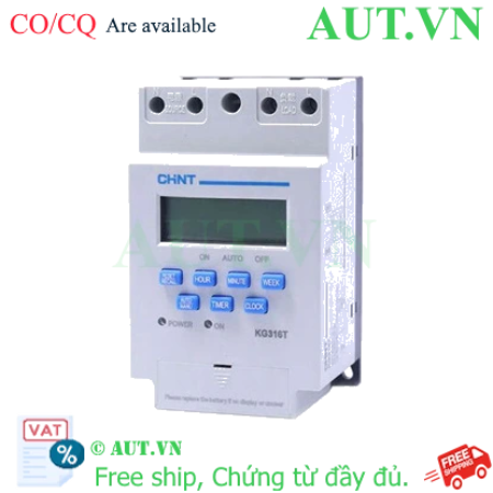 Ảnh của Công tắc hẹn giờ CHINT KG316T-D AC380V - 32 chương trình, Chính hãng, Bền bỉ