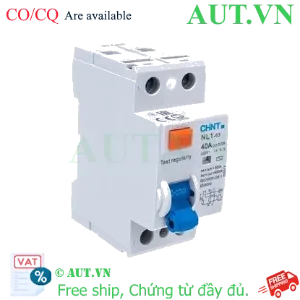 Ảnh của Aptomat chống giật CHINT NL1-63 2P 40A 30mA AC 6kA 