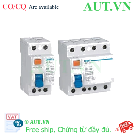 Ảnh của Aptomat chống giật CHINT NL1-63 2P 32A 30mA AC 6kA 