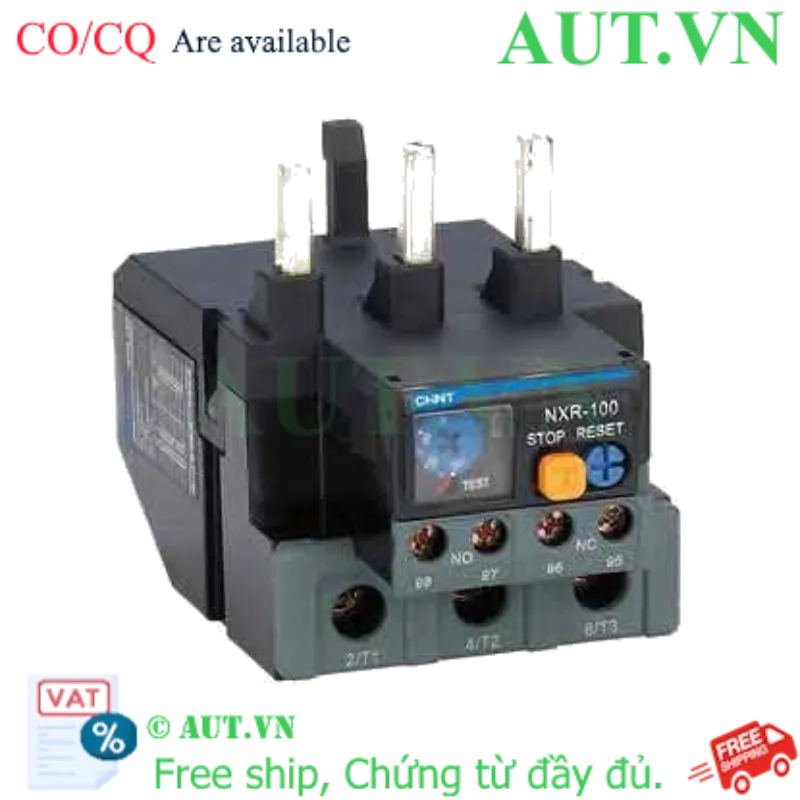 Ảnh của Rơ le nhiệt bảo vệ quá tải và mất pha động cơ AC CHINT NXR-100 80-93A 