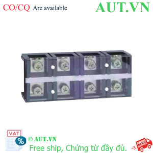 Ảnh của Cầu Đấu CHINT TC-3004 (300A, 4 Cực) - Vít M10 Siêu Chắc Chắn, Chống Phát Nhiệt, Chuẩn DIN Rail