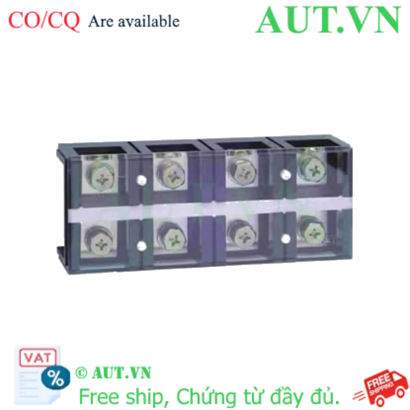 Ảnh của Cầu Đấu CHINT TC-3004 (300A, 4 Cực) - Vít M10 Siêu Chắc Chắn, Chống Phát Nhiệt, Chuẩn DIN Rail