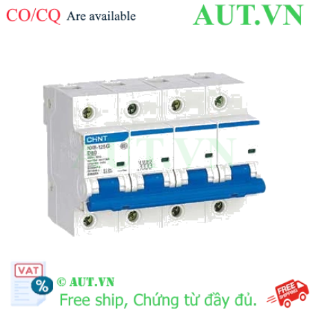 Ảnh của Áp tô mát cài CHINT NXB-125G 4P D80A 