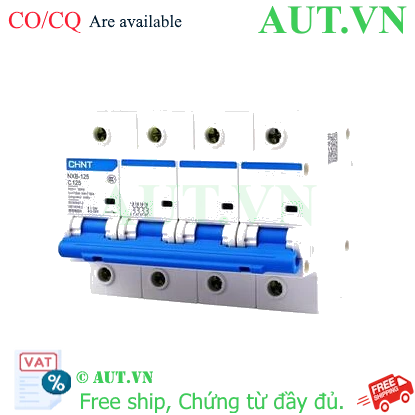 Ảnh của Áp tô mát cài loại nhỏ CHINT NXB-125 4P C125 