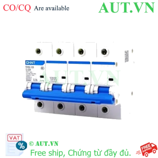 Ảnh của Áp tô mát cài loại nhỏ CHINT NXB-125 4P C125 