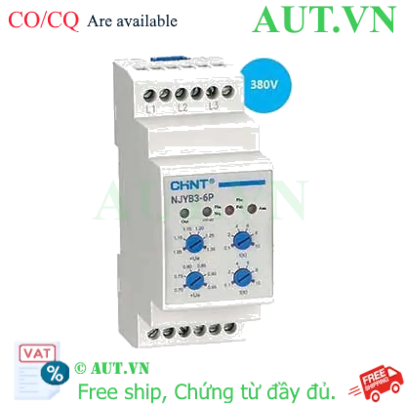 Ảnh của Rơ le bảo vệ CHINT NJYB3-6P AC380V 