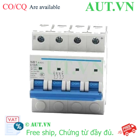 Ảnh của CB tép CHINT NB1-63DC 4P C10A DC1000V 6kA 