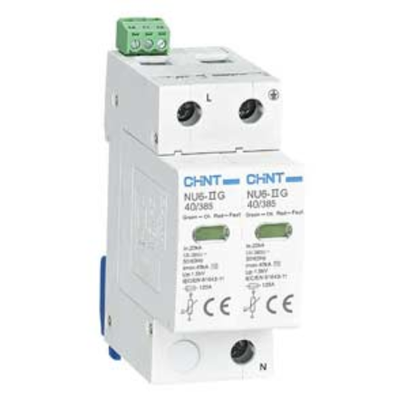 Ảnh của Chống sét lan truyền CHINT NU6-II G 40kA/385V 2P 