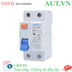 Ảnh của Aptomat chống giật CHINT NL1-63 2P 63A 300mA AC 6kA 