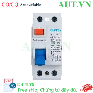 Ảnh của Aptomat chống giật CHINT NL1-63 2P 63A 30mA AC 6kA 