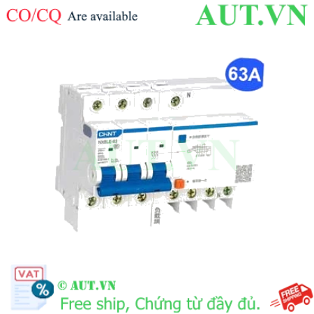Ảnh của Cầu dao chống rò RCBO CHINT NXBLE-63 3P+N C63 30mA 6kA 