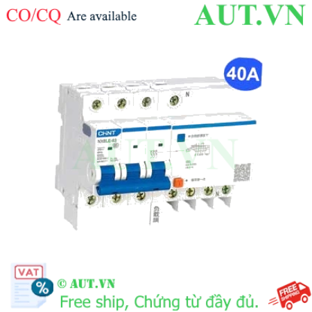 Ảnh của Cầu dao chống rò RCBO CHINT NXBLE-63 3P+N C40 30mA 6kA 