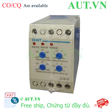 Ảnh của XJ3-D AC380V Rơ le bảo vệ Chint, 3 pha, 50Hz, 380VAC