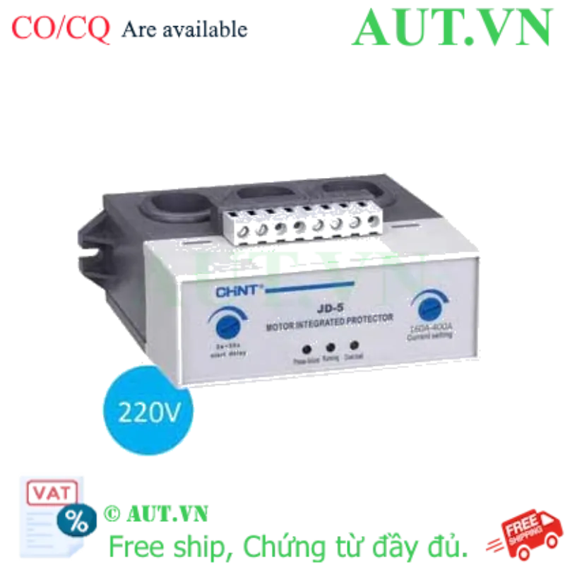 Ảnh của Rơ le bảo vệ motor CHINT JD-5 160A-400A AC220V 
