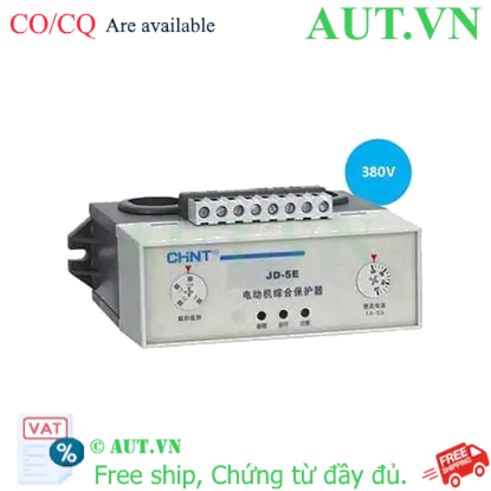 Ảnh của Rơ le bảo vệ motor CHINT JD-5E 1A-5A AC380V 