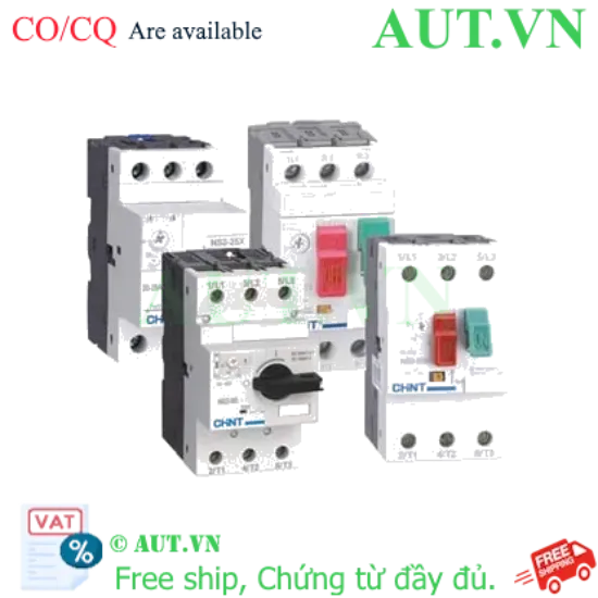 Ảnh của CB Bảo Vệ Động Cơ CHINT NS2-25 (0.1-0.16A) - Ngắt Mạch 100kA, Chống Quá Tải, Chính Hãng AUT VN
