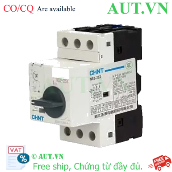 Ảnh của Bộ khởi động động cơ CHINT NS2-25X 4-6.3A 