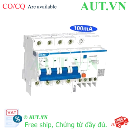 Ảnh của Át chống dòng rò CHINT NXBLE-32 4P C16 100mA 6kA 