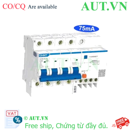 Ảnh của Át chống dòng rò CHINT NXBLE-32 4P C10 75mA 6kA 