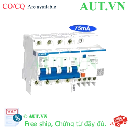 Ảnh của Át chống dòng rò CHINT NXBLE-32 4P C16 75mA 6kA 