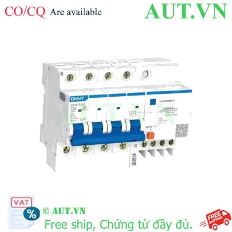 Ảnh của Át chống dòng rò CHINT NXBLE-32 4P C32 30mA 6kA 