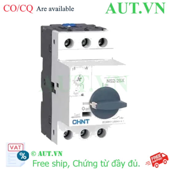 Ảnh của Bộ Bảo Vệ Động Cơ CHINT NS2-25X (0.16-0.25A) - Chống Quá Tải, Ngắn Mạch & Mất Pha | AUT VN