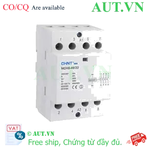 Ảnh của Khởi Động Từ CHINT NCH8-40/22 | 40A - 4 Cực (4P) - 2NO+2NC - 220V | AUT VN