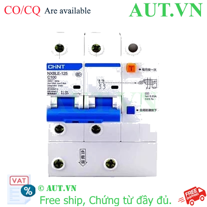 Ảnh của RCBO chống rò CHINT NXBLE-125 2P C100 30mA 