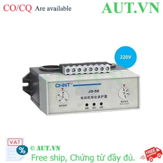 Ảnh của Rơ le bảo vệ motor CHINT JD-5E 80A-200A AC220V 