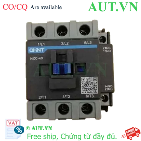 Ảnh của Khởi động từ điều khiển động cơ xoay chiều CHINT NXC-40 380V 50/60Hz 