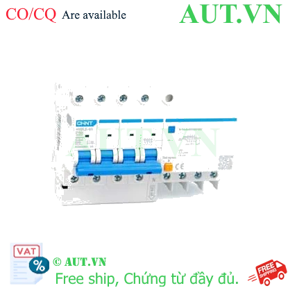 Ảnh của Cầu dao chống rò RCBO CHINT NXBLE-63 4P C50 30mA 6kA 