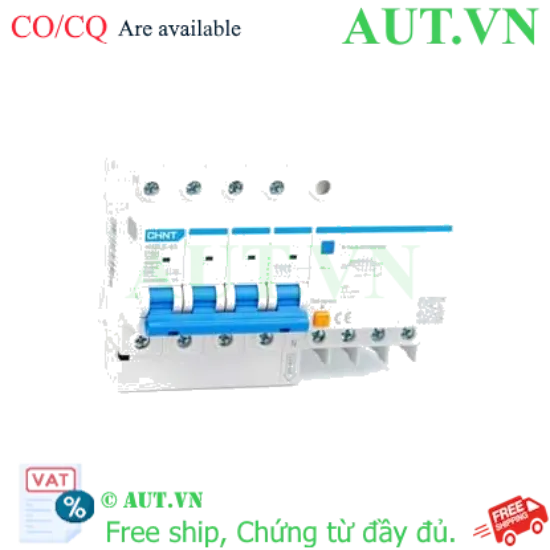 Ảnh của Cầu dao chống rò RCBO CHINT NXBLE-63 4P C50 30mA 6kA 