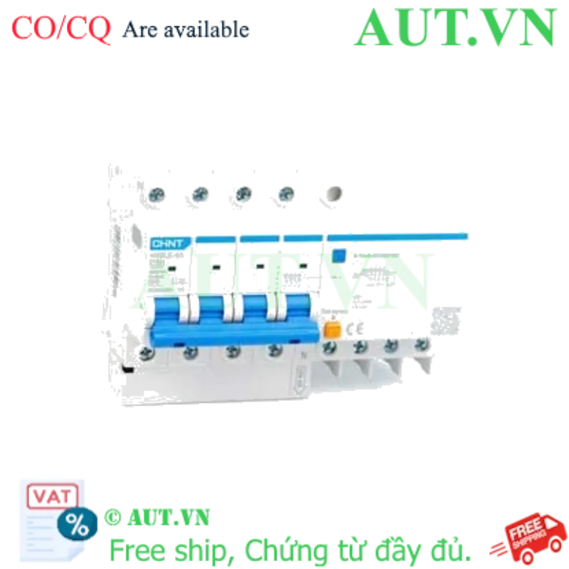 Ảnh của Cầu dao chống rò RCBO CHINT NXBLE-63 4P C50 30mA 6kA 