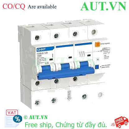 Ảnh của RCBO chống rò CHINT NXBLE-125 3P C100 30mA 