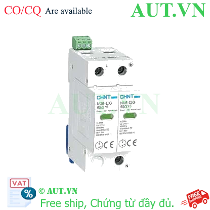 Ảnh của Chống sét lan truyền CHINT NU6-II G 65kA/275V 2P 