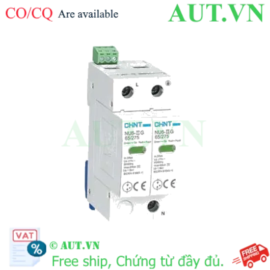 Ảnh của Chống sét lan truyền CHINT NU6-II G 65kA/275V 2P 