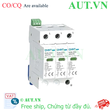 Ảnh của Chống sét lan truyền CHINT NU6-II G 40kA/275V 3P 