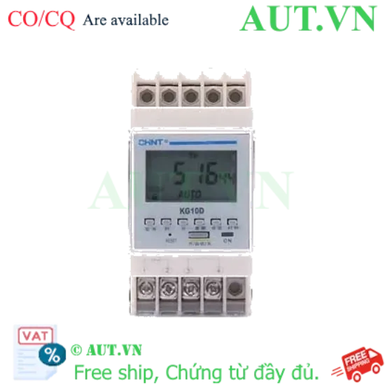 Ảnh của Công tắc hẹn giờ CHINT KG10D-1Z AC220V - Timer kỹ thuật số, Lập trình tuần 32 bước