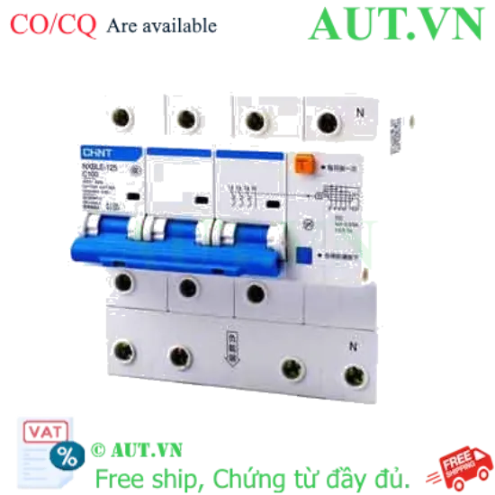 Ảnh của RCBO chống rò CHINT NXBLE-125 3P+N C100 30mA 