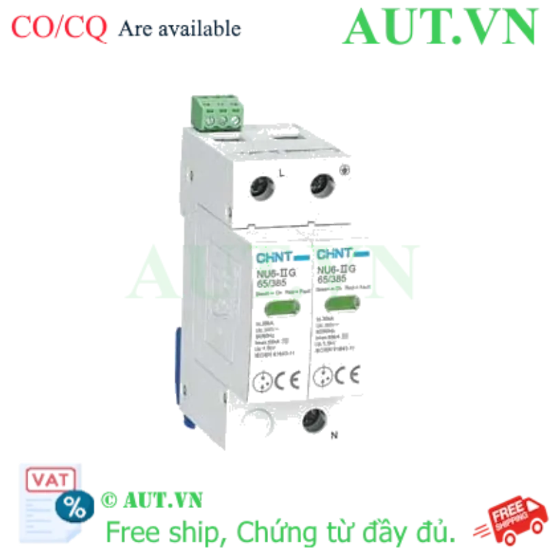 Ảnh của Chống sét lan truyền CHINT NU6-II G 65kA/385V 2P 
