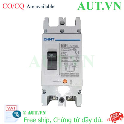 Ảnh của Áp tô mát khối điện áp 415-690VAC CHINT NM1-125H/2300 50A 